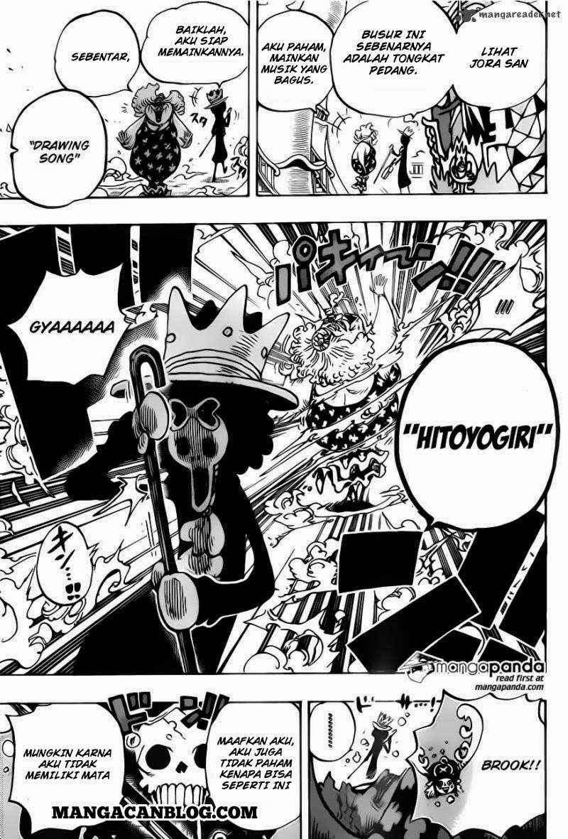 One Piece Chapter 722 page 17