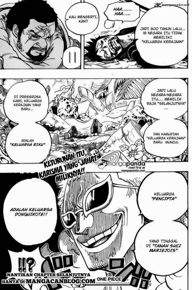 One Piece Chapter 722 page 19