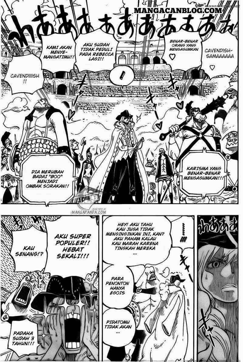 One Piece Chapter 722 page 8