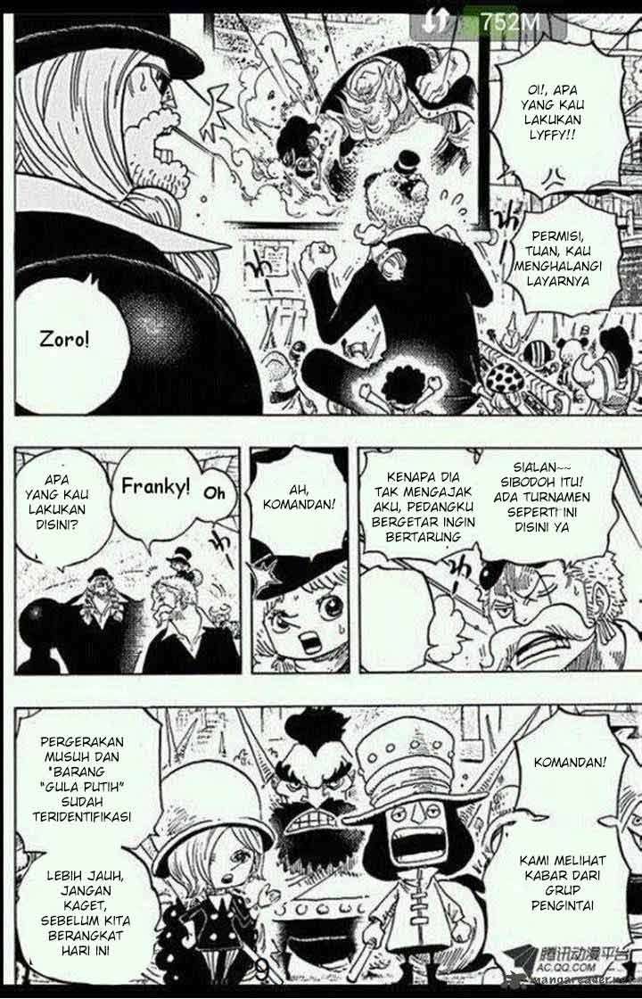 One Piece Chapter 718 page 9