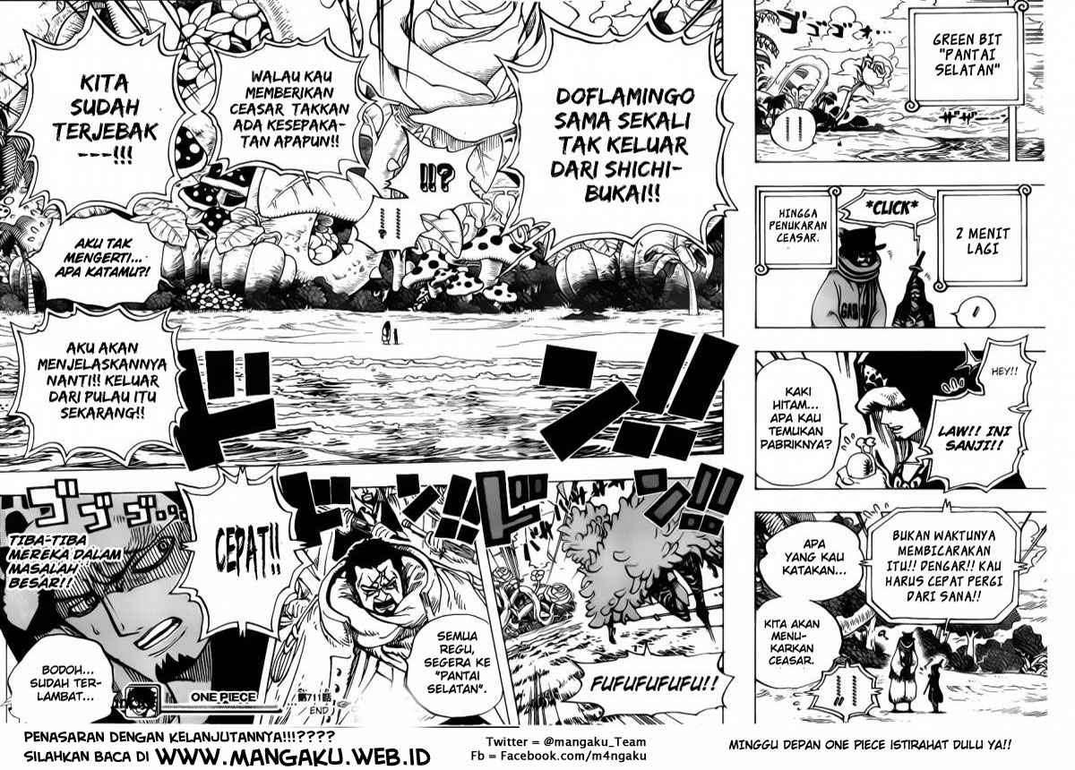 One Piece Chapter 711 page 19