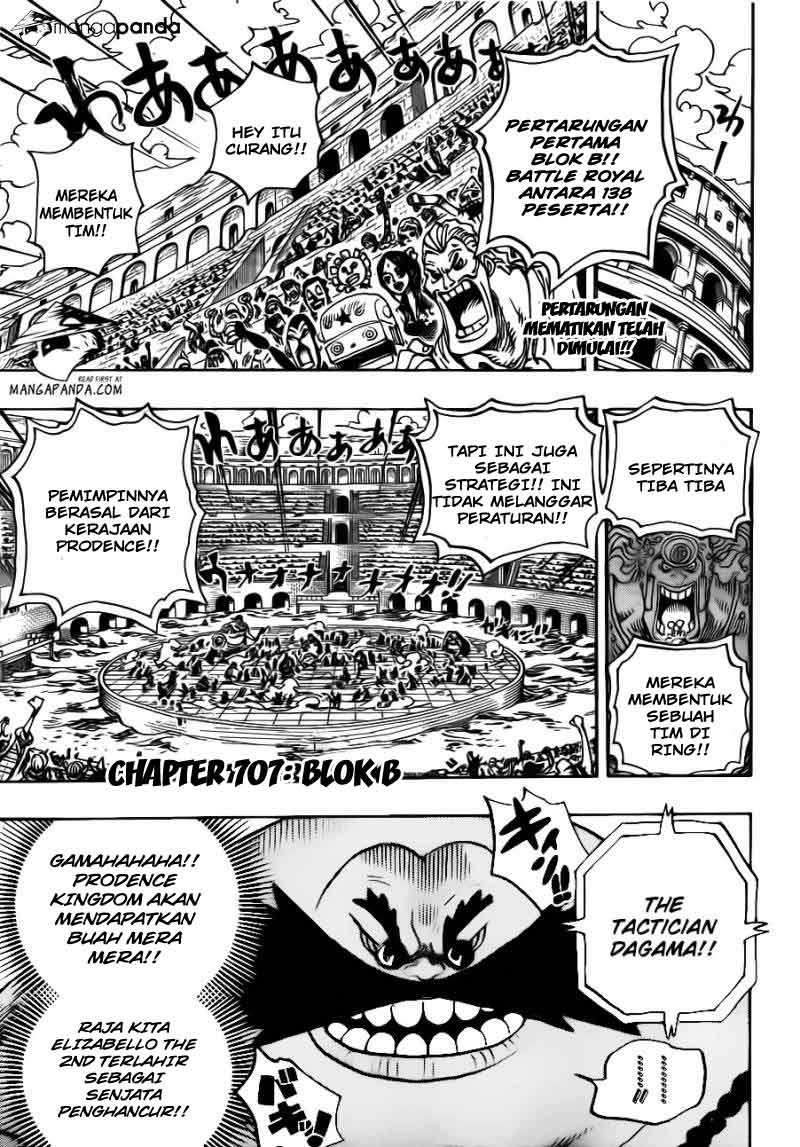 One Piece Chapter 707 page 4
