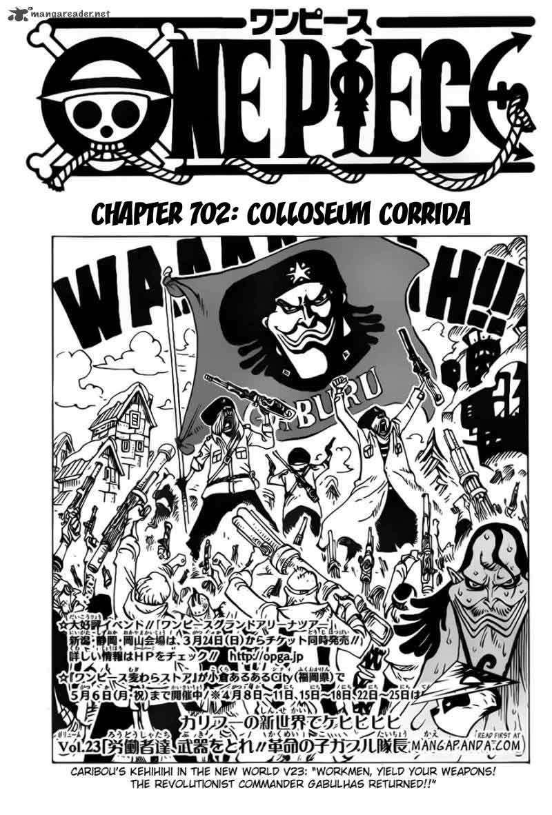 One Piece Chapter 702 page 3