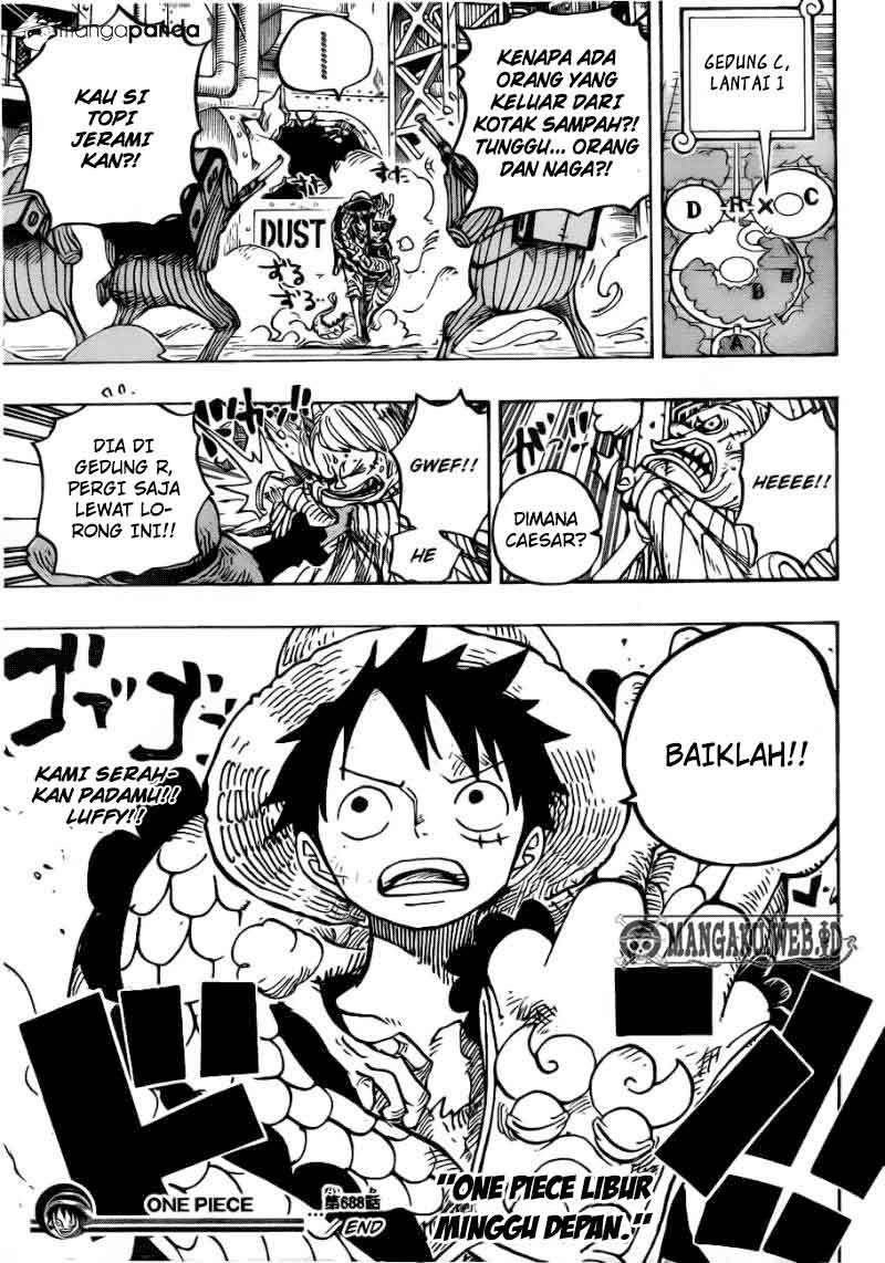 One Piece Chapter 688 page 19