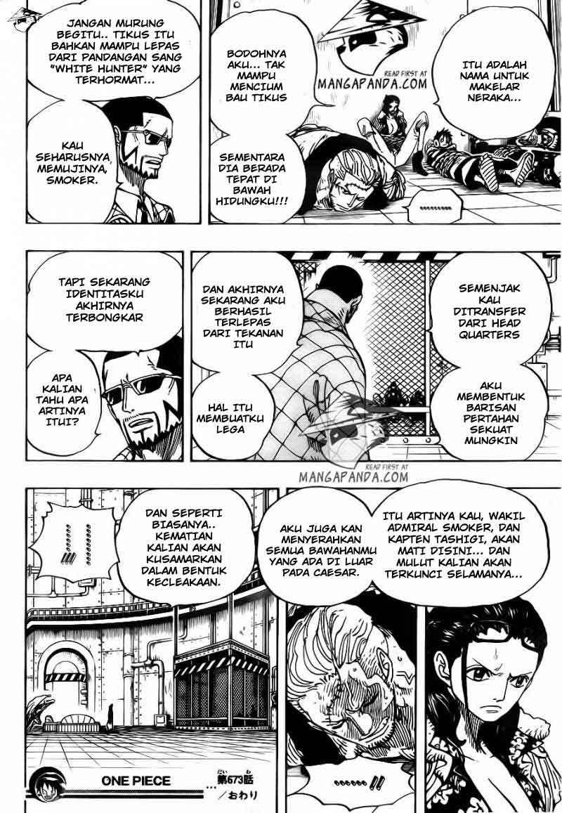 One Piece Chapter 673 page 18