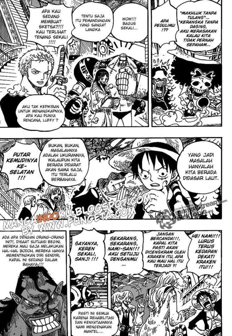 One Piece Chapter 605 page 3